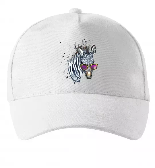 Кепка Зебра в окулярах Білий фото