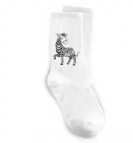 Носки Мультяшна зебра Белый фото