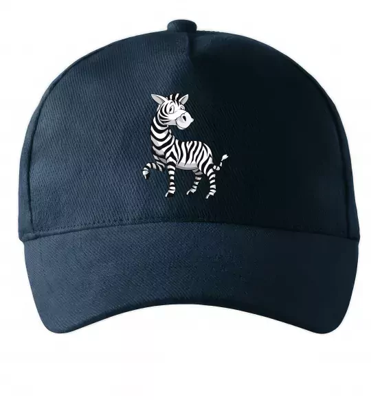 Кепка Мультяшна зебра Темно-синій фото