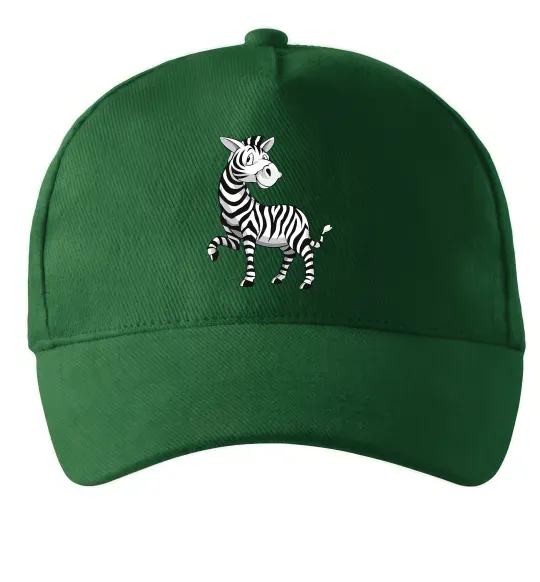 Кепка Мультяшна зебра Темно-зелений фото