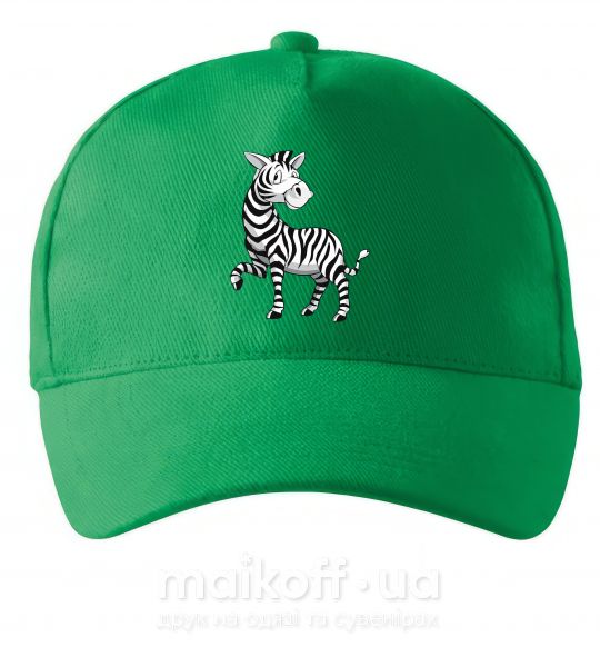 Кепка Мультяшная зебра Зеленый фото