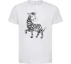 Детская футболка Мультяшна зебра Белый Детская футболка Мультяшна зебра Белый фото