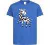 Детская футболка Мультяшна зебра Ярко-синий Детская футболка Мультяшна зебра Ярко-синий фото
