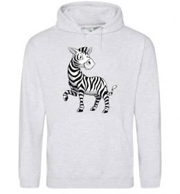 Женская толстовка (худи) Мультяшна зебра