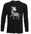 Лонгслив Мультяшна зебра Черный фото