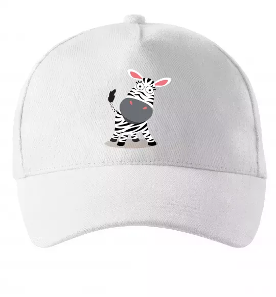 Кепка Здивована зебра Білий фото