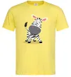 Чоловіча футболка Здивована зебра Лимонний фото