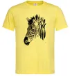 Чоловіча футболка Морда зебри Лимонний фото