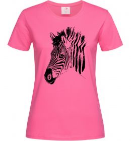 Женская футболка Морда зебри