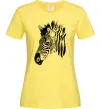 Женская футболка Морда зебри Лимонный фото