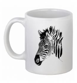 Чашка керамическая Морда зебри
