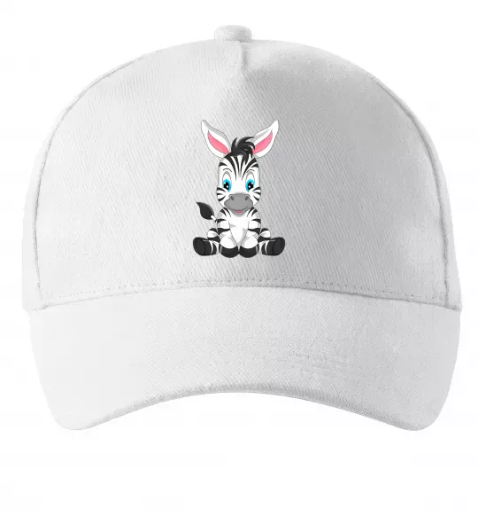Кепка Зебра сидить Білий фото