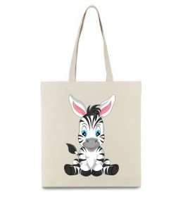 Эко-сумка Зебра сидить