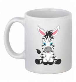 Чашка керамическая Зебра сидить