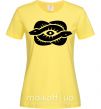 Женская футболка Змеи и глаз Лимонный фото