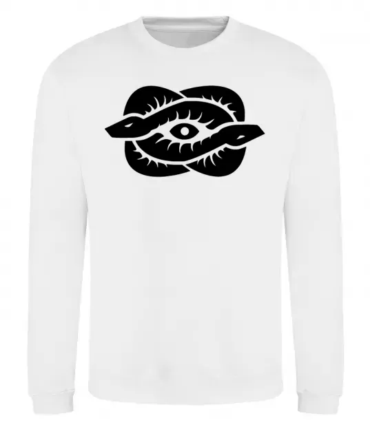 Свитшот Змії та око Белый фото