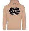 Мужская толстовка (худи) Змії та око Песочный фото