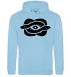 Мужская толстовка (худи) Змії та око Голубой фото