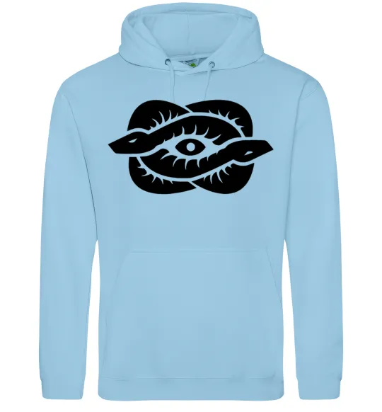 Женская толстовка (худи) Змії та око Голубой фото