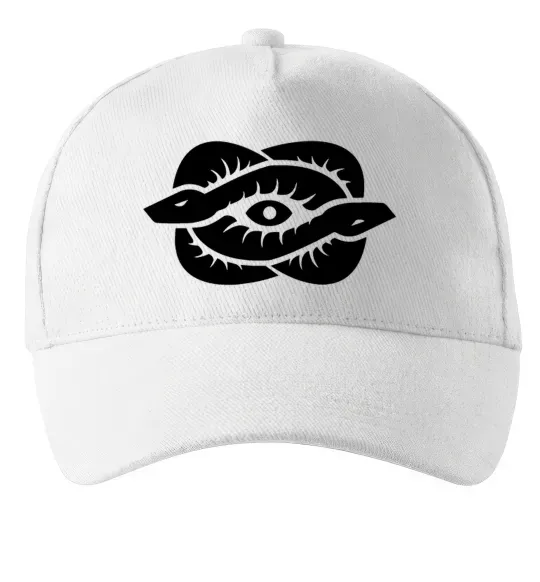 Кепка Змії та око Білий фото