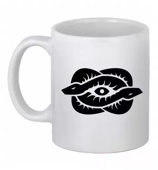 Чашка керамическая Змії та око Белый фото
