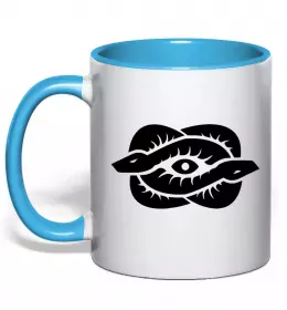 Чашка с цветной ручкой