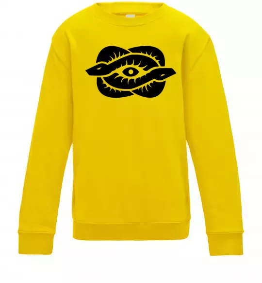 Детский Свитшот Змії та око Солнечно желтый фото