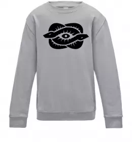 Детский Свитшот Змії та око Серый меланж фото