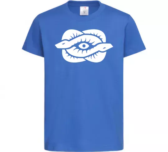 Детская футболка Змії та око Ярко-синий фото