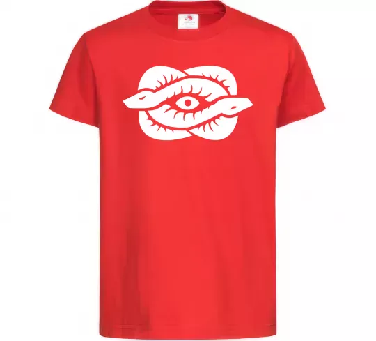 Детская футболка Змії та око Красный фото