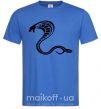 Чоловіча футболка Черная кобра Яскраво-синій фото