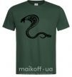 Чоловіча футболка Черная кобра Темно-зелений фото
