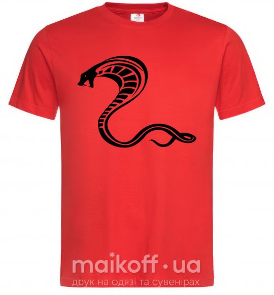 Чоловіча футболка Черная кобра Червоний фото