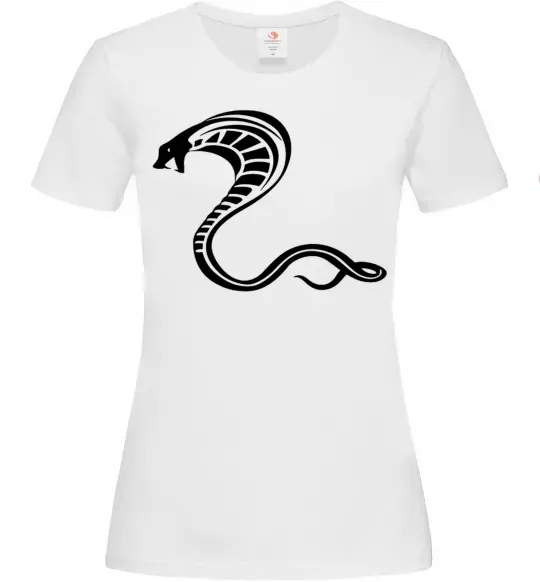 Жіноча футболка Чорна кобра Білий фото