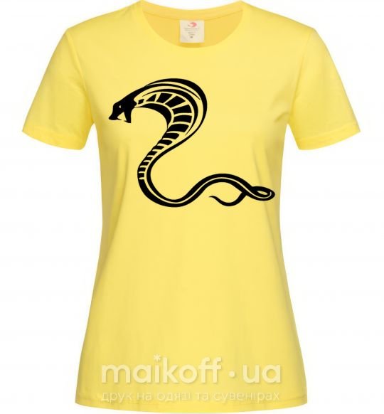 Жіноча футболка Черная кобра Лимонний фото