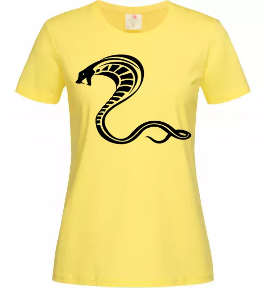 Жіноча футболка Чорна кобра Лимонний фото