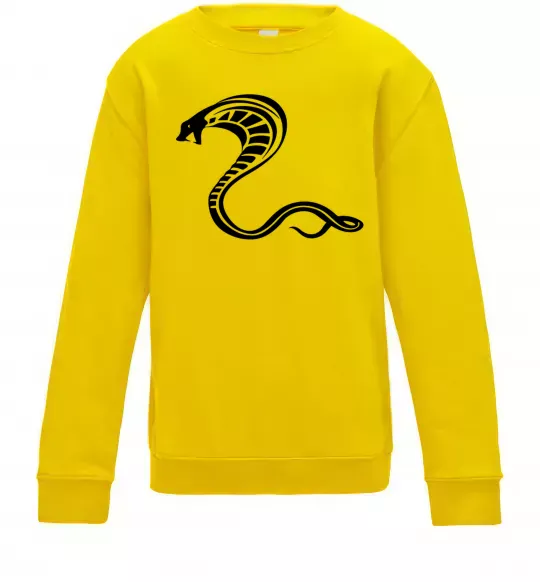 Дитячий світшот Чорна кобра Сонячно жовтий фото