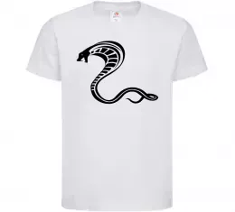 Детская футболка Чорна кобра Белый фото