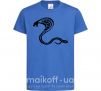 Детская футболка Черная кобра Ярко-синий фото
