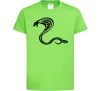 Дитяча футболка Чорна кобра Лаймовий Дитяча футболка Чорна кобра Лаймовий фото