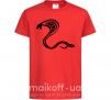 Детская футболка Черная кобра Красный фото