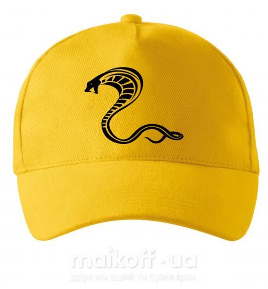 Кепка Черная кобра Солнечно желтый фото