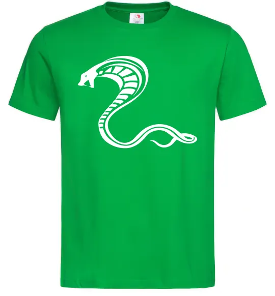 Мужская футболка Чорна кобра Зеленый фото