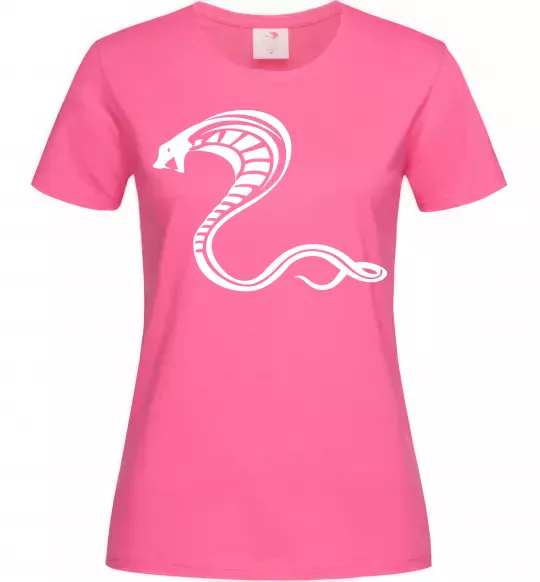 Жіноча футболка Чорна кобра Яскраво-рожевий фото