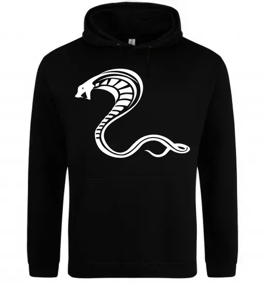 Жіноча толстовка (худі) Чорна кобра Чорний фото