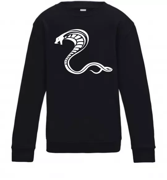 Дитячий світшот Чорна кобра Чорний фото