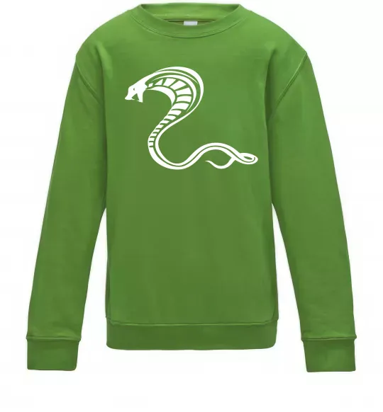 Дитячий світшот Чорна кобра Лаймовий фото