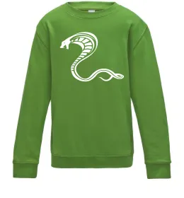 Детский Свитшот Чорна кобра Лаймовый фото