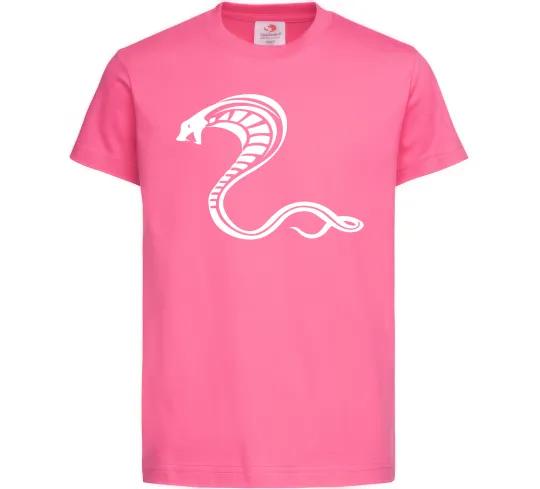 Дитяча футболка Чорна кобра Яскраво-рожевий фото