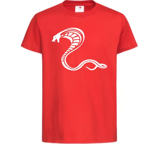 Дитяча футболка Чорна кобра Червоний фото